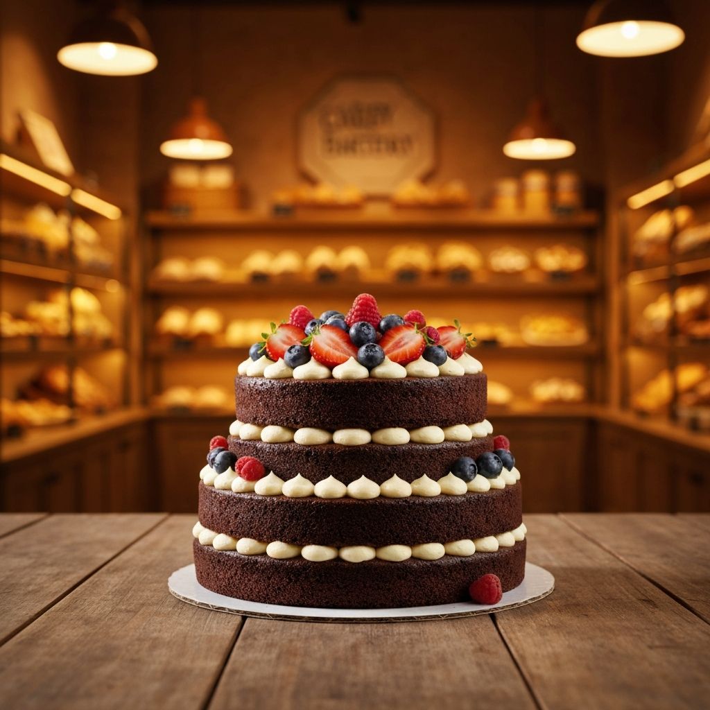 Beautifully decorated celebration cake